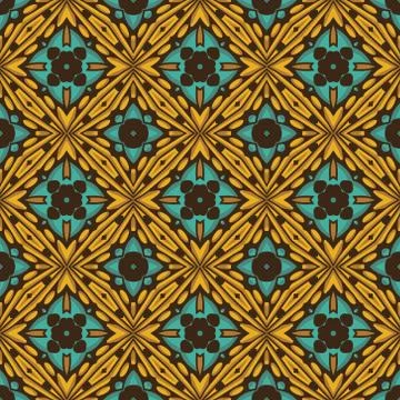 Vintage vector seamless flower pattern Stock Illustration