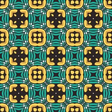 Vintage vector seamless flower pattern Stock Illustration