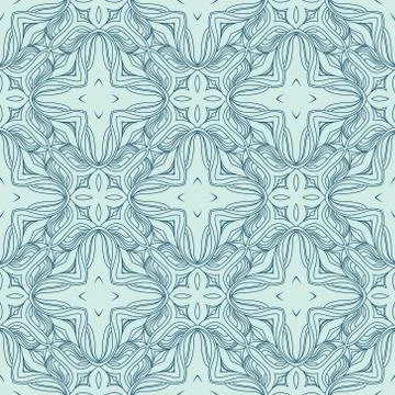 Vintage vector seamless flower pattern Stock Illustration