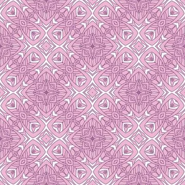 Vintage vector seamless flower pattern Stock Illustration