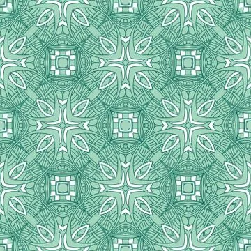 Vintage vector seamless flower pattern Stock Illustration