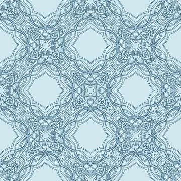 Vintage vector seamless flower pattern Stock Illustration