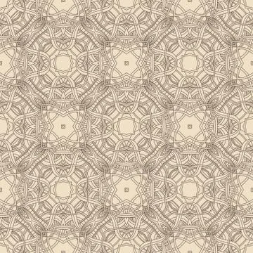 Vintage vector seamless flower pattern Stock Illustration