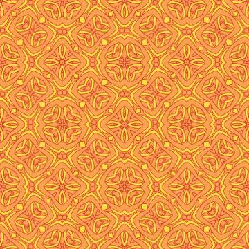 Vintage vector seamless flower pattern Stock Illustration