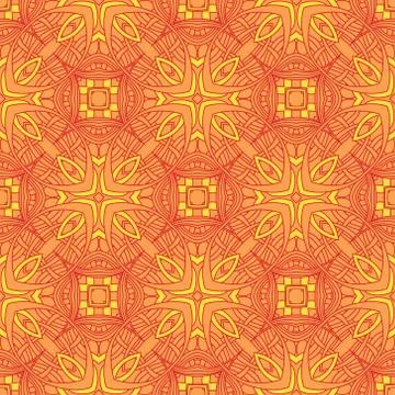 Vintage vector seamless flower pattern Stock Illustration