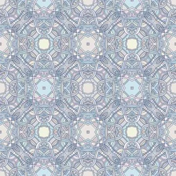 Vintage vector seamless flower pattern Stock Illustration