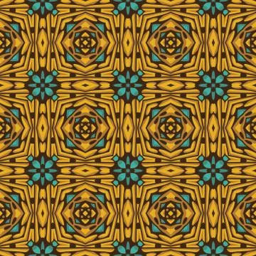 Vintage vector seamless flower pattern Stock Illustration