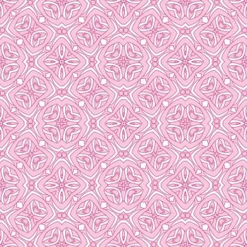 Vintage vector seamless flower pattern Stock Illustration