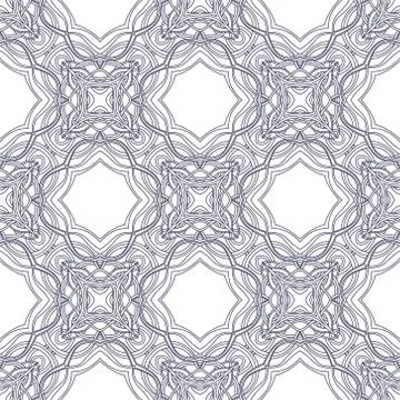 Vintage vector seamless flower pattern Stock Illustration