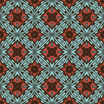 Vintage vector seamless flower pattern Stock Illustration