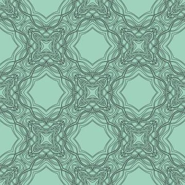 Vintage vector seamless flower pattern Stock Illustration