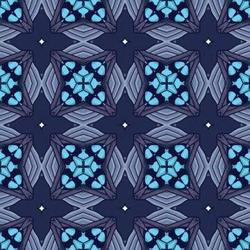 Vintage vector seamless flower pattern Stock Illustration