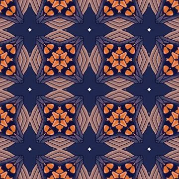 Vintage vector seamless flower pattern Stock Illustration