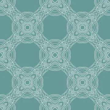 Vintage vector seamless flower pattern Stock Illustration