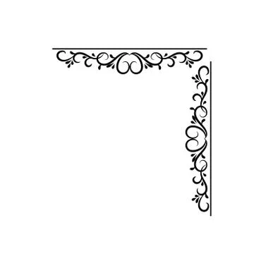 Vintage vector swirl frame Stock Illustration