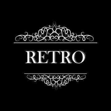 Vintage vector swirl frame set イラスト素材