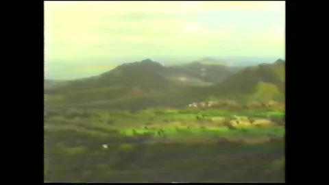 Vintage VHS 1980 High Elevation Overlooking Honolulu Hawaii Stock-Footage 146761890
