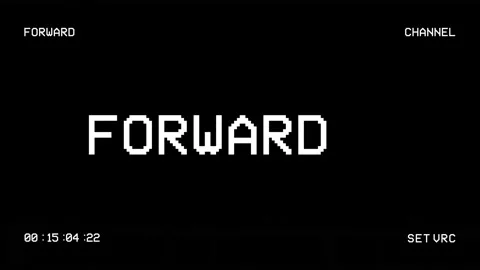 Vintage VHS. Forward, rewind and stop scenes. Defects noise and artifacts eff Stock Footage 199221759