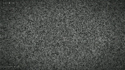 Vintage VHS Glitch Effect with Color Bars Static Noise and No Signal Warning Stock Footage 345759003