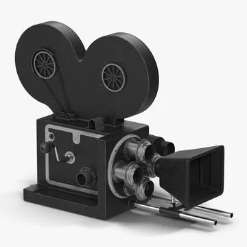 Vintage Video Camera 3D Model