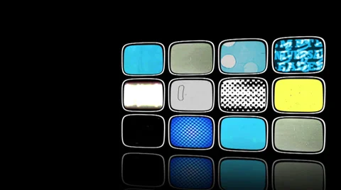 Vintage Video Wall in 3d Space Video stock 31480179