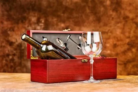 Vintage vine case Stock Photos
