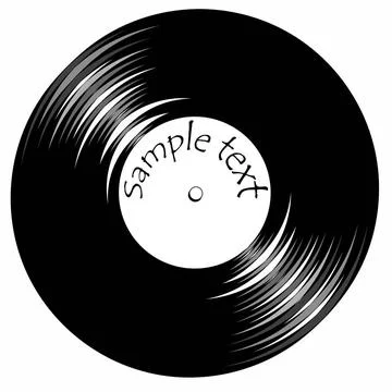 Vintage vinil record with space for text vintage vinil record with space f... Stock Photos