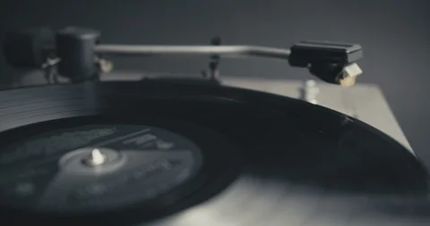 Vintage Vinyl Record Player Needle Stock Footage 99082802
