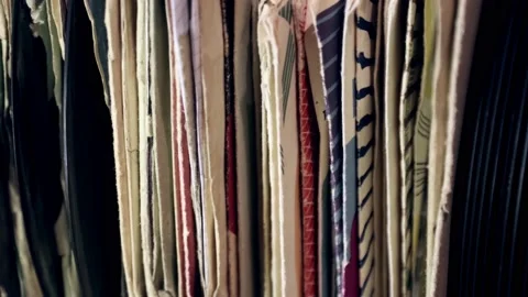 Vintage vinyl records, a stack of vinyl records Stock Footage 198212806