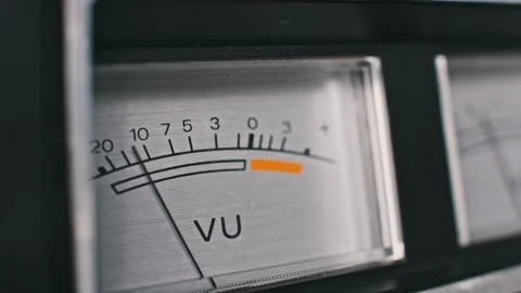 Vintage VU Meter Close Up 스톡 동영상 293450011