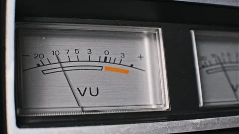 Vintage VU Meter Close Up 스톡 동영상 304112500