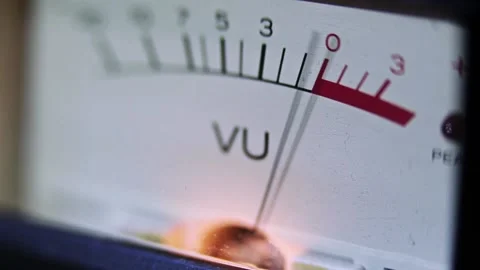 Vintage VU meter Stock Footage 99627843