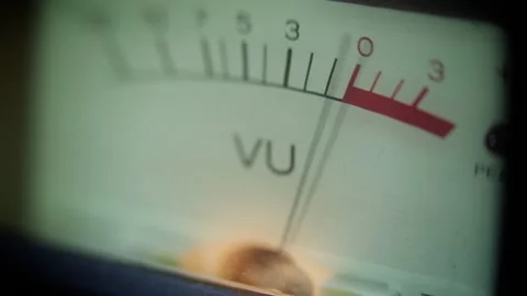 Vintage VU meter Stock Footage 99628259
