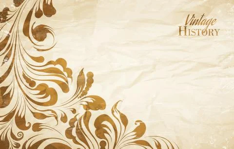 Vintage wallpaper. Stock Illustration
