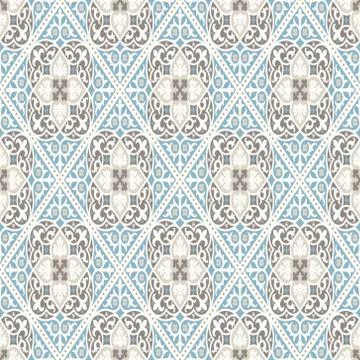 Vintage wallpaper. Modern geometric pattern, inspired by old wallpapers. Nice Stock Illustration