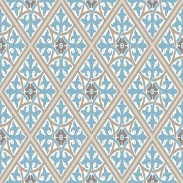 Vintage wallpaper. Modern geometric pattern, inspired by old wallpapers. Nice Stock Illustration