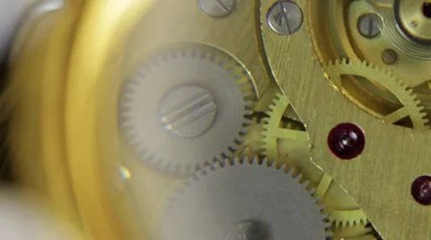 Vintage Watch Movement Stock Footage 10920431