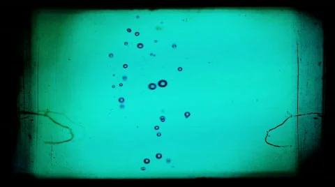 Vintage water bubbles Stock Footage