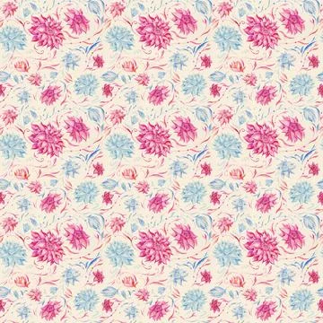 Vintage watercolor pattern Stock Illustration