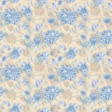 Vintage watercolor pattern Stock Illustration