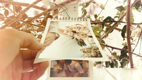 Vintage Wedding Flip Book  After Effects	Stock