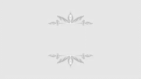 Vintage white chalk frame animation, transparent background 库存影片 333589199
