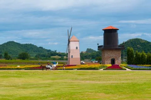 Vintage windmil Foto stock