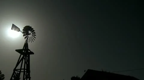 Vintage Windmill Stock Footage 11367639