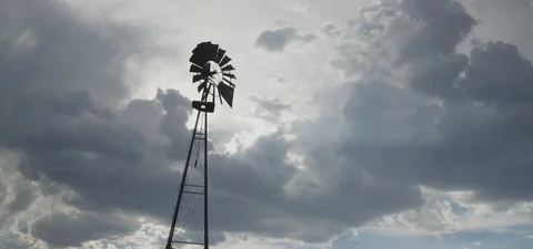 Vintage Windmill Stock Footage 91683739