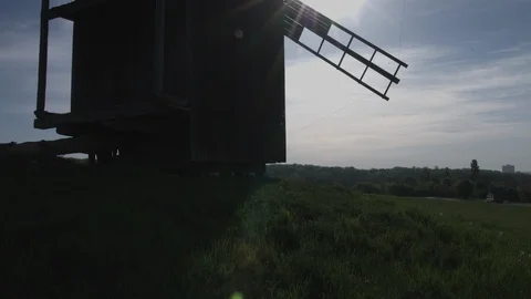 Vintage windmill, nature Stock Footage 102575257