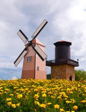 Vintage windmill Stock Photos