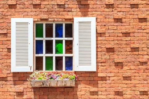 Vintage window Stock-Fotos