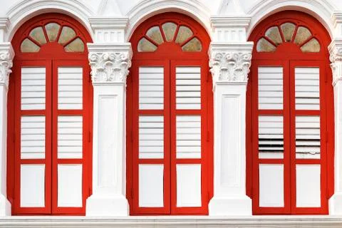 Vintage windows Stock Photos