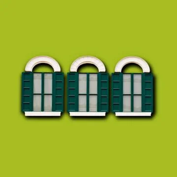 Vintage windows Stock Photos